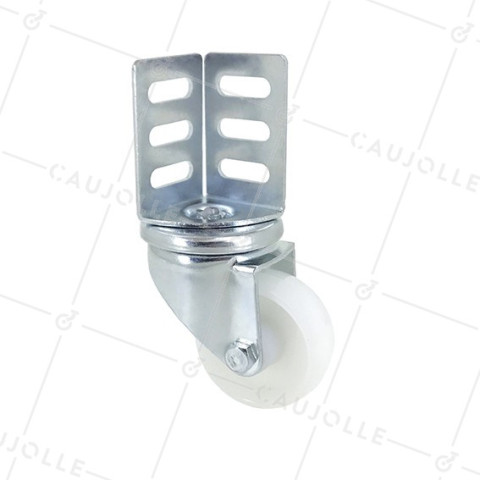 Rotante DE FIJACIÓN EN ÁNGULO DE NYLON DIÁMETRO 50 MM CARGA 30 KG - S88N • Caujolle