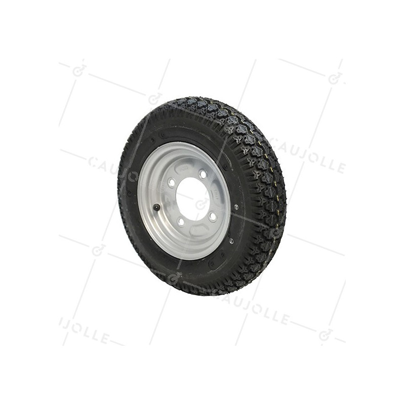 RUEDA DE REMOLQUE RODANTE DIÁMETRO 382 MM CARGA 170 KG CARGA 170KG EJE 85 MM - S2921