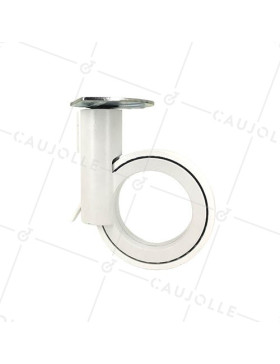 RUEDA FUTURISTA BLANCA CON PLATO CON UN DIÁMETRO DE 110 MM CARGA 80 KG - GRAVITY110PB