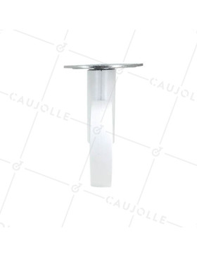 RUEDA FUTURISTA BLANCA CON PLATO CON UN DIÁMETRO DE 110 MM CARGA 80 KG - GRAVITY110PB