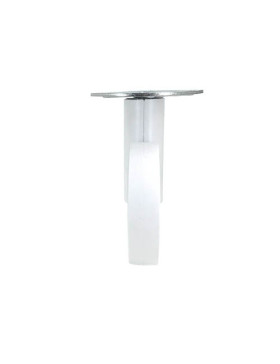 RUEDA FUTURISTA BLANCA CON PLATO CON UN DIÁMETRO DE 110 MM CARGA 80 KG - GRAVITY110PB