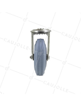 RUEDA CON AGUJERO DE ACERO INOXIDABLE 125 MM DE DIÁMETRO CARGA 110 KG - INOX o 125CAF