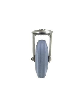 RUEDA CON AGUJERO DE ACERO INOXIDABLE 125 MM DE DIÁMETRO CARGA 110 KG - INOX o 125CAF