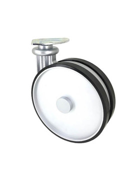 RUEDA DE DISEÑO GRIS PARA SOFÁ DIÁMETRO 185 CARGA 80 KG - TWINNED180P
