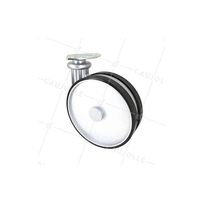 RUEDA DE DISEÑO GRIS PARA SOFÁ DIÁMETRO 185 CARGA 80 KG - TWINNED180P