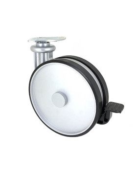 RUEDA DE DISEÑO GRIS PARA SOFÁ DIÁMETRO 185 CARGA 80 KG - TWINNED180P/AF