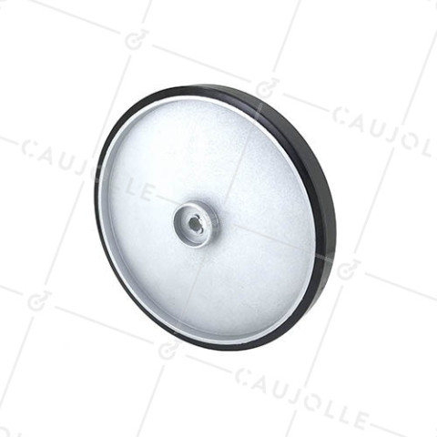 RUEDA DE DISEÑO PARA HAMACA SERIE DISK ALUMINIO, DIÁMETRO 180 MM, CARGA 40 KG, EJE 10 MM - DISK ALUMINIO180 • Caujolle