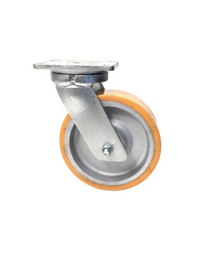 RUEDA GIRATORIA DE HIERRO FUNDIDO Y POLIURETANO DIÁMETRO 250 MM CARGA 1800 - STEC 250PIV