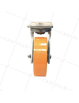 RUEDA GIRATORIA DE HIERRO FUNDIDO Y POLIURETANO DIÁMETRO 250 MM CARGA 1800 - STEC 250PIV
