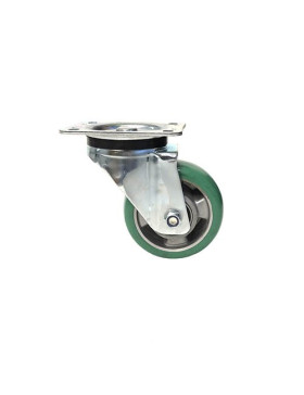 ROULETTE PIVOTANTE EN POLYURÉTHANE ÉLASTIQUE DIAMÈTRE 125 MM CHARGE 400KG - S76V125P