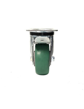 ROULETTE PIVOTANTE A FREIN EN POLYURÉTHANE ÉLASTIQUE DIAMÈTRE 125 MM CHARGE 400KG - S76V125AF