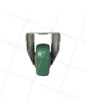 ROULETTE FIXE EN POLYURÉTHANE ÉLASTIQUE DIAMÈTRE 125 MM CHARGE 400KG - S77V125