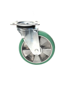 ROULETTE PIVOTANTE EN POLYURÉTHANE ÉLASTIQUE DIAMÈTRE 200MM CHARGE 500KG - S76V200P