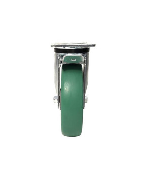 ROULETTE PIVOTANTE A FREIN EN POLYURÉTHANE ÉLASTIQUE DIAMÈTRE 200MM CHARGE 500KG - S76V200PAF