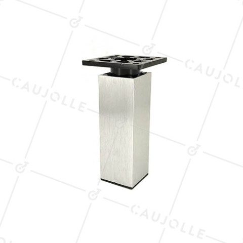 DISEÑO DE PATAS PARA MUEBLES DE ALUMINIO ALTURA TOTAL 110 MM • Caujolle