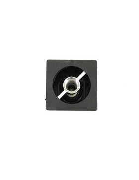 Pied en aluminium brossée d'hauteur 110 mm