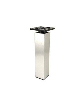 Pied en aluminium brossée d'hauteur 160 mm