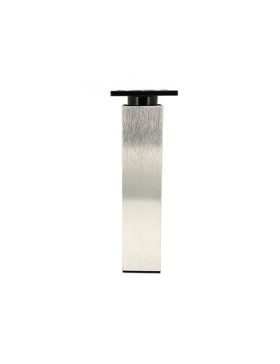 Pied en aluminium brossée d'hauteur 160 mm