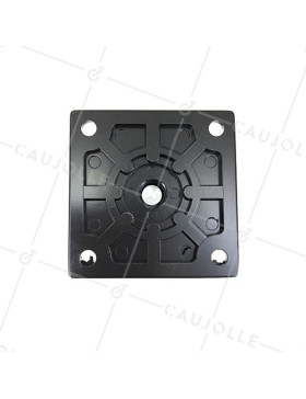 Pied en aluminium brossée d'hauteur 160 mm