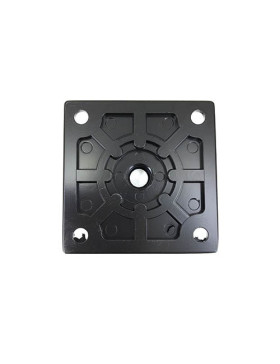 Pied en aluminium brossée d'hauteur 160 mm