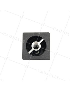 Pied en aluminium brossée d'hauteur 160 mm