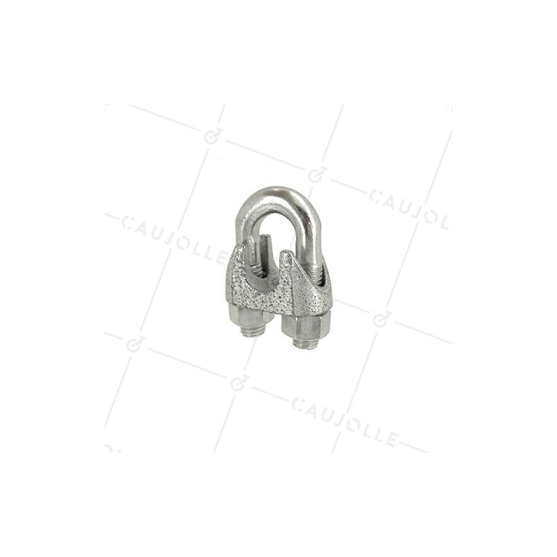 SERRE CÂBLE À ÉTRIER ACIER POUR CÂBLE DE 16 MM