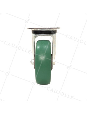 Roulette pivotante en polyuréthane élastique diamètre 160 mm 