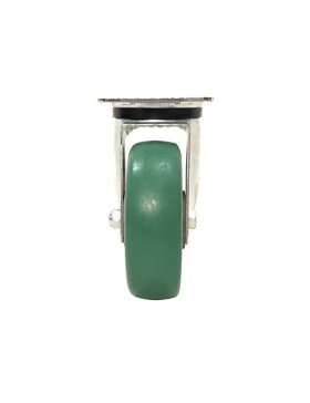 Roulette pivotante en polyuréthane élastique diamètre 160 mm 