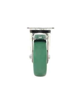 Roulette pivotante à frein en polyuréthane élastique diamètre 160 mm 
