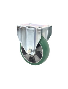 Roulette fixe en polyuréthane élastique diamètre 160 mm 