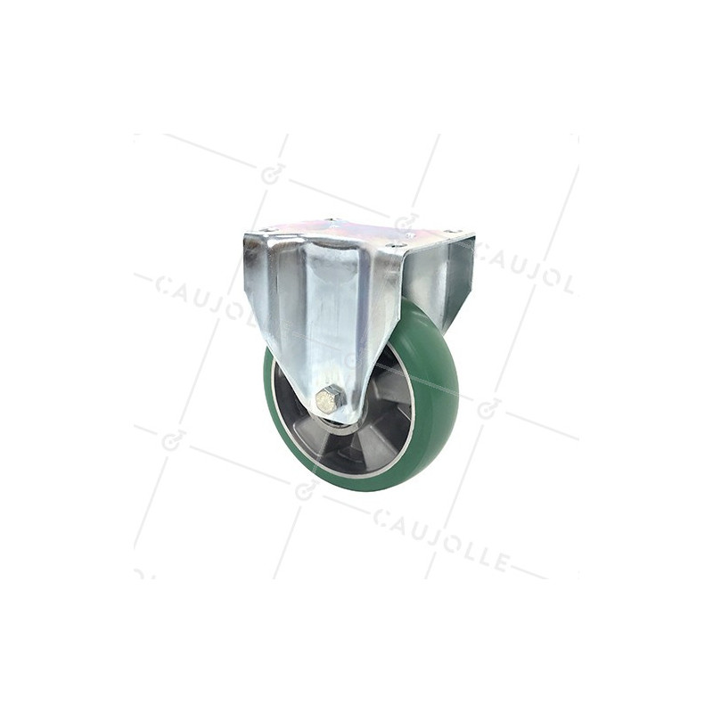 Roulette fixe en polyuréthane élastique diamètre 160 mm 