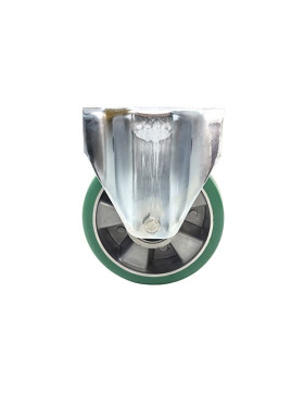 Roulette fixe en polyuréthane élastique diamètre 160 mm 