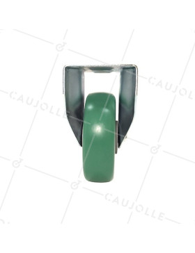 Roulette fixe en polyuréthane élastique diamètre 160 mm 