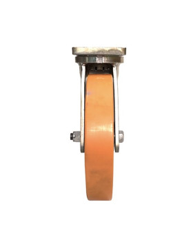RUEDA INDUSTRIAL GIATORIA DE MANUTENCIÓN DE HIERRO FUNDIDO Y POLIURETANO DIÁMETRO 400 MM CARGA 2500 KG - STEC400PIV