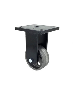RUEDA INDUSTRIAL VINTAGE DE HIERRO FUNDIDO FIJA DIÁMETRO 80 MM CARGA 200 KG - INDUSTYL80F