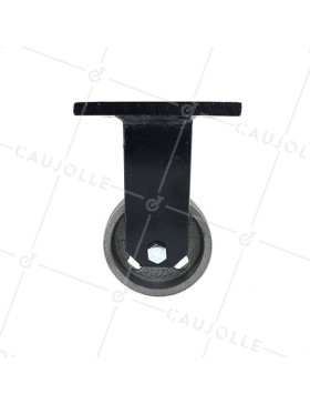 RUEDA INDUSTRIAL VINTAGE DE HIERRO FUNDIDO FIJA DIÁMETRO 80 MM CARGA 200 KG - INDUSTYL80F