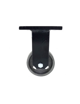 RUEDA INDUSTRIAL VINTAGE DE HIERRO FUNDIDO FIJA DIÁMETRO 80 MM CARGA 200 KG - INDUSTYL80F