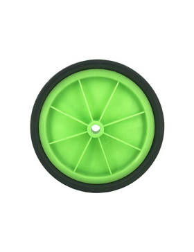 Roue de transat verte diamètre 200 mm axe 14 mm