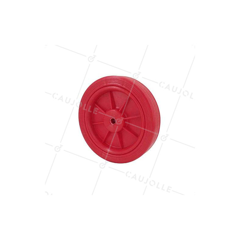 Rueda roja de polipropileno diámetro 125mm S2011