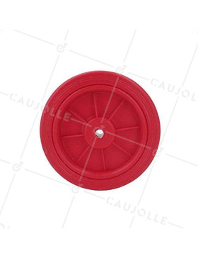 Rueda roja de polipropileno diámetro 125mm S2011