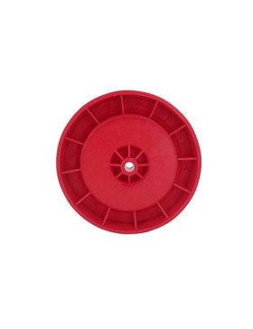 Rueda roja de polipropileno diámetro 125mm S2011