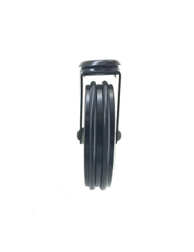 RUEDA DE DISEÑO DE ALUMINIO NEGRO PULIDO CON UN DIÁMETRO DE 125 MM CARGA 70 KG - BLACKSTYL 125O