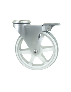 RUEDA DE DISEÑO DE ALUMINIO GRIS CON UN DIÁMETRO DE 125 MM CARGA 70 KG - ALUSTYL125OAF