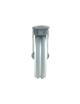 RUEDA DE DISEÑO DE ALUMINIO GRIS CON UN DIÁMETRO DE 125 MM CARGA 70 KG - ALUSTYL125OAF