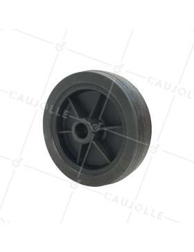 RUEDA DE MANUTENCIÓN DE PVC, DIÁMETRO DE 160 MM, CARGA DE 100 KG, EJE DE 20 MM LISO - S2000PVC160 • Caujolle
