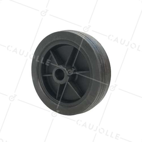 RUEDA DE MANUTENCIÓN DE PVC, DIÁMETRO DE 160 MM, CARGA DE 100 KG, EJE DE 20 MM LISO - S2000PVC160 • Caujolle