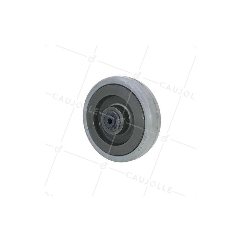 GALET DE MANUTENTION CAOUTCHOUC DIAMÈTRE 125 MM AVEC ROULEMENT À BILLES - GAL 94