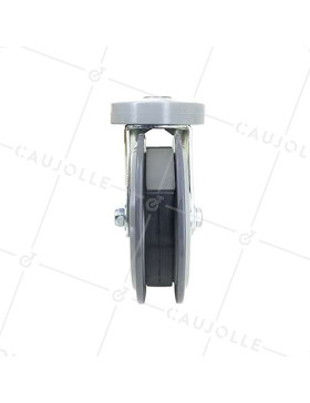 RUEDA PARA ESCALERAS MECÁNICAS DE CARRITOS DE NYLON DIÁMETRO 125 MM CARGA 80 KG - ESCALATOR 125 O