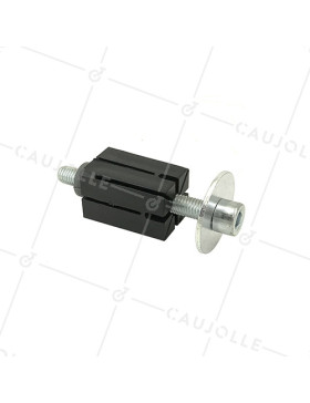DOUILLE DE FIXATION EXPANSIBLE PARA TUBO CUADRADO DE 30 MM a 32 MM INTERIOR Y Rotante CON AGUJERO DE 10 a 12 MM • Caujolle