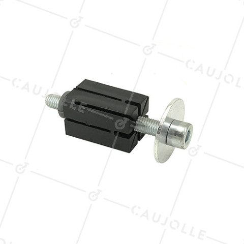 DOUILLE DE FIXATION EXPANSIBLE PARA TUBO CUADRADO DE 30 MM a 32 MM INTERIOR Y Rotante CON AGUJERO DE 10 a 12 MM • Caujolle